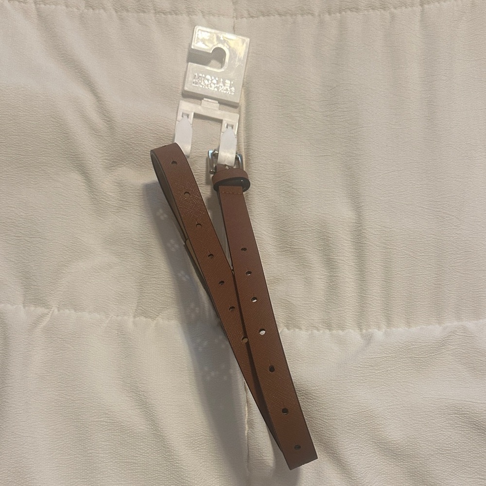 Michael Kors Brown Leather Belt